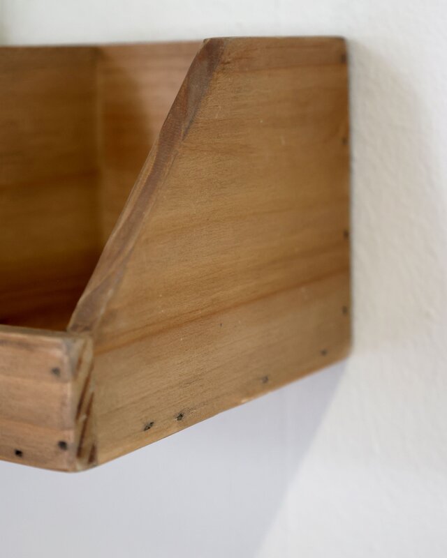 Rene Houtman Wandplank Hout Met 9 Vakken - B89 x D16 x H11 Cm