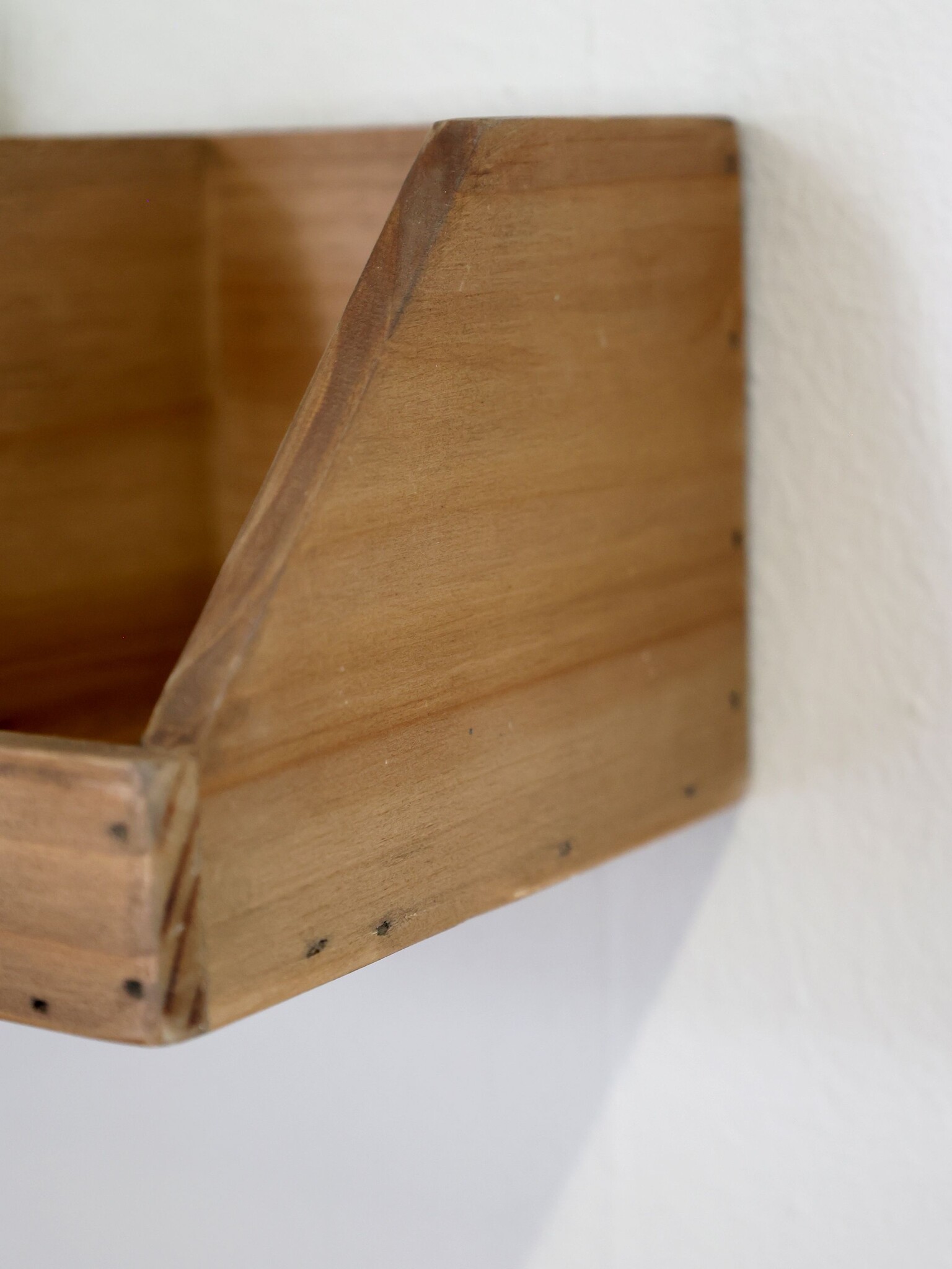 Rene Houtman Wandplank Hout Met 9 Vakken - B89 x D16 x H11 Cm