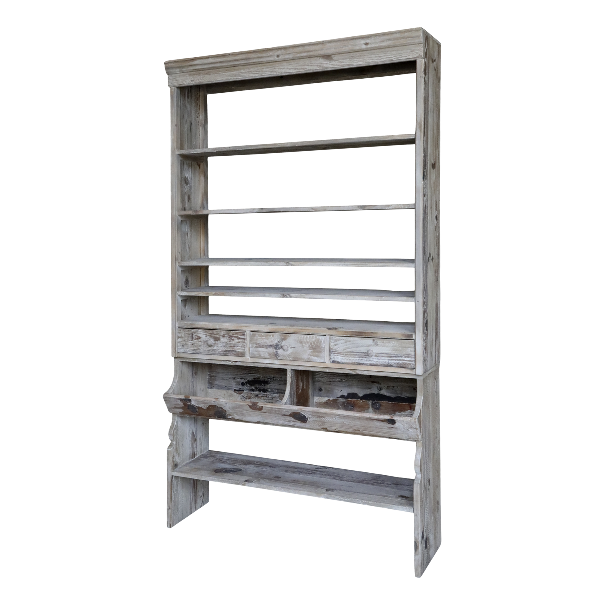 Rene Houtman Stellingkast Bordenkast Hout H222 x B123 x D34 Cm