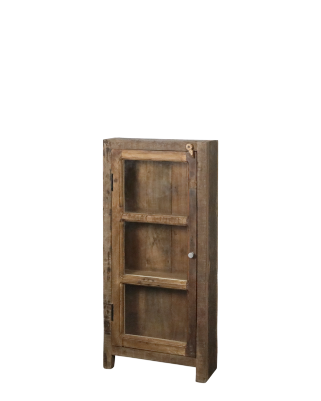 Rene Houtman Wandkastje Woods Hout 2-Deurs H105 x B47 x D18 Cm