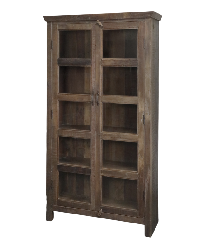 Rene Houtman Grimaud-Vitrinekast Woods H185 x B100 x D40 Cm