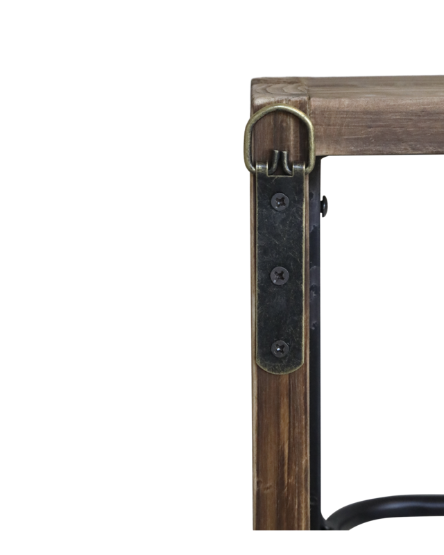 Rene Houtman Wijnrek Woods Hout - 8 Flessen - H145 x B45 x D10.5 Cm