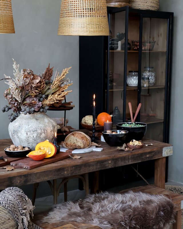 Rene Houtman Marktafel Oud Hout (elke uniek) - L200 x B100 x H78 Cm