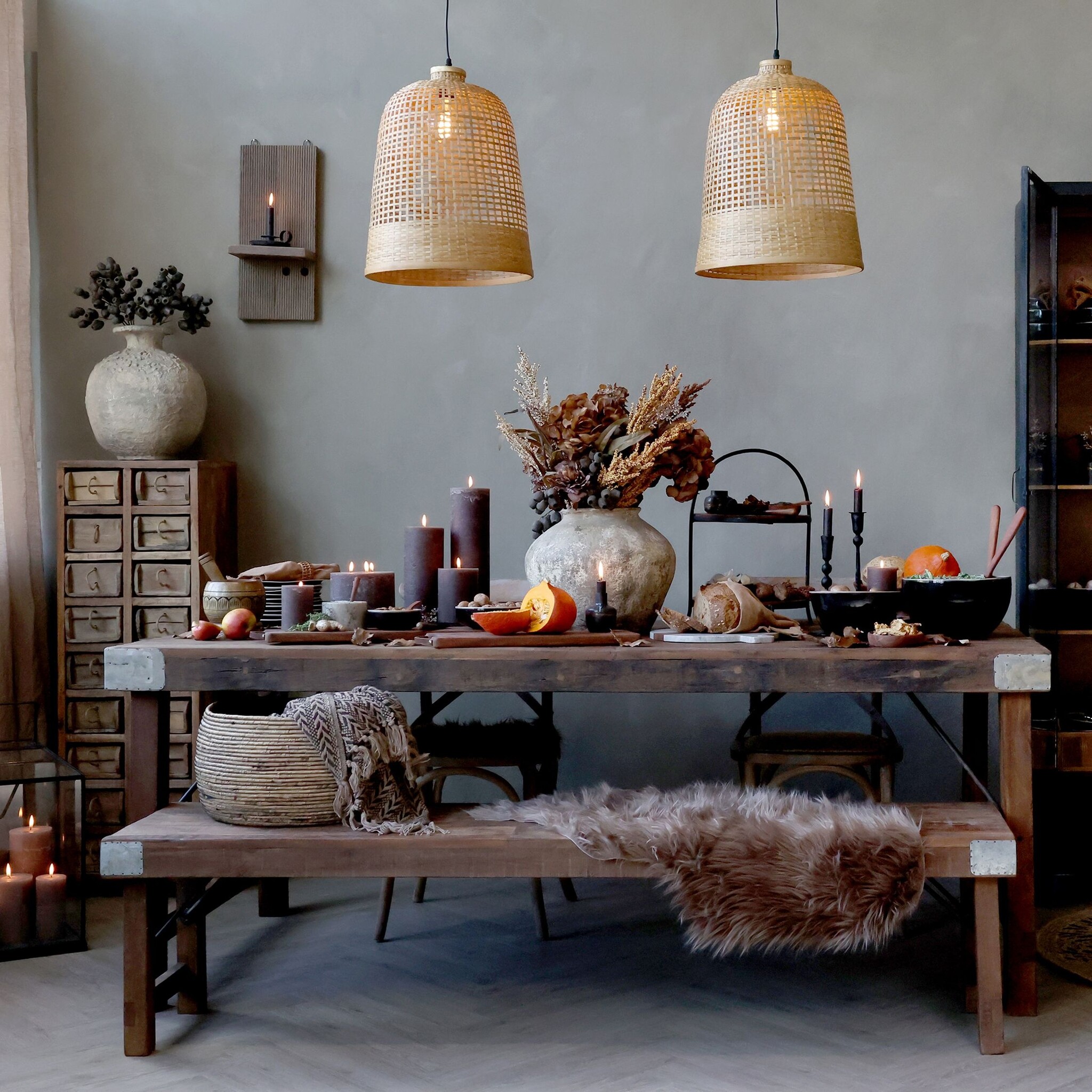 Rene Houtman Marktafel Oud Hout (elke uniek) - L200 x B100 x H78 Cm