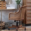 Bureaustoel Frans Wieltjes Hout Met Vlechtwerk - H92 x B62 x D62 Cm