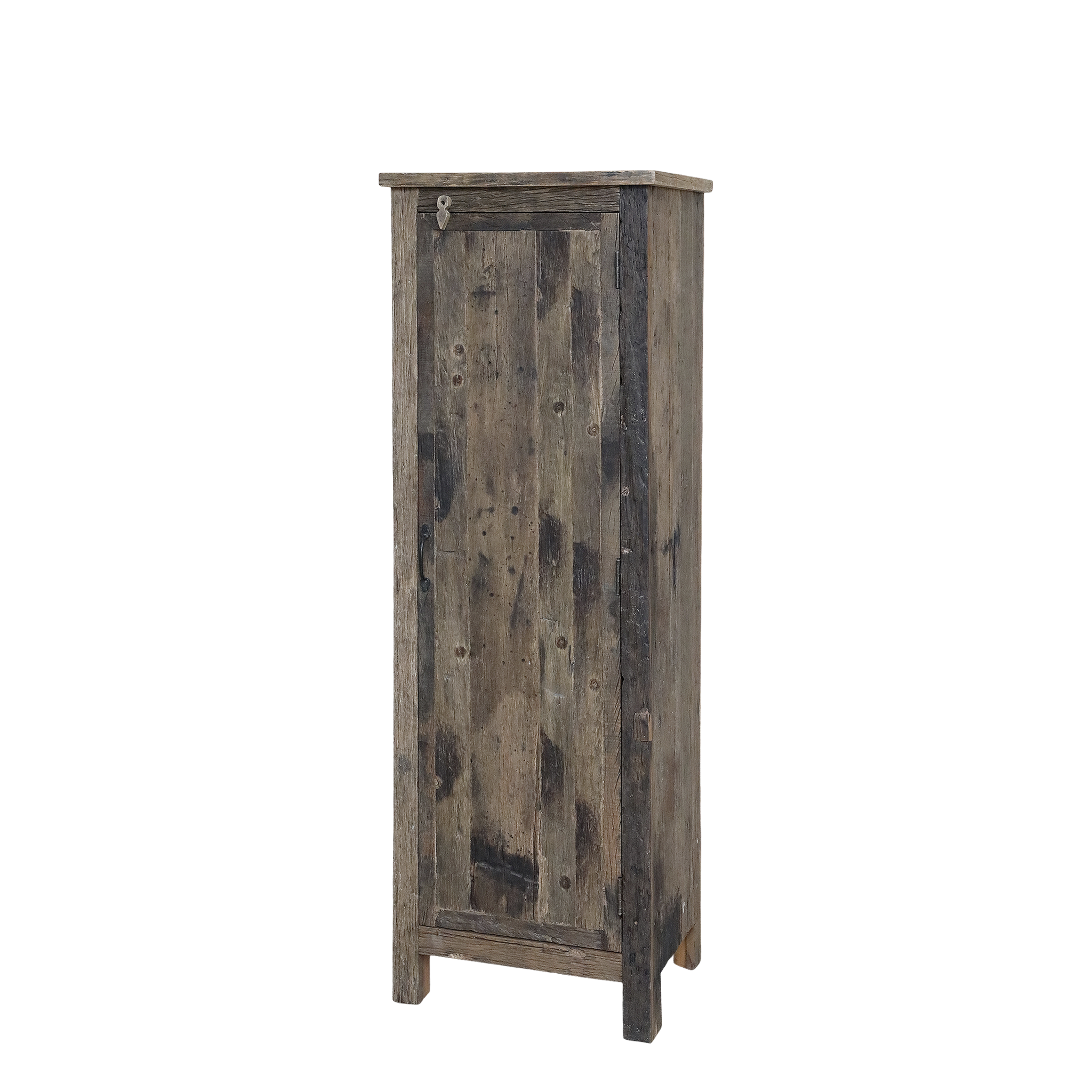 Rene Houtman Opbergkast Woods 1-Deur Teakhout - H160 x B53 x D40 Cm