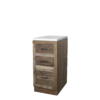 Keukenmodule 2 - Woods - Ladekast 3 Lades - H97 x B40 x D60 Cm