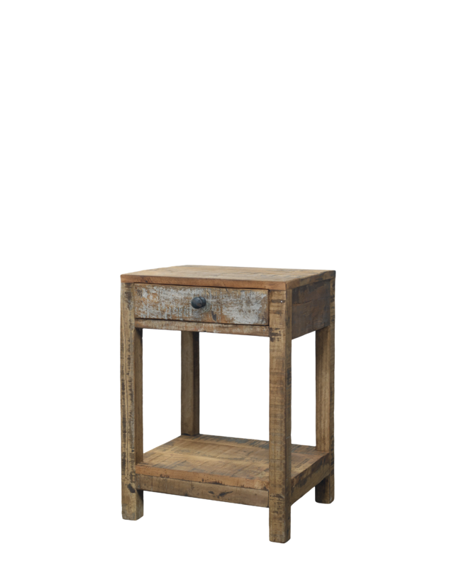 Rene Houtman Nachtkastje Woods 1 Lade 1 Legplank - H52 x B36 x D30 Cm