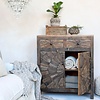 Opbergkast Woods 2 Lades 2 Deurtjes - H100 x B90 x D41 Cm