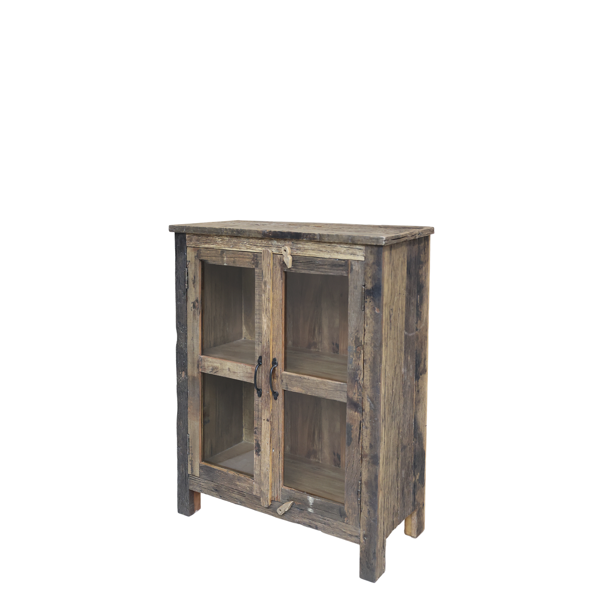 Rene Houtman Wandkastje Woods 2-Deurs Glas - H100 x B75 x D35 Cm