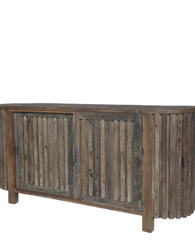 Rene Houtman Dressoir TV-Meubel Woods Ronde Hoeken - H77 x B152 x D44 Cm