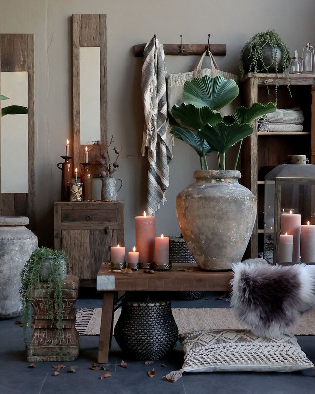 Rene Houtman Spiegel Wand Woods Teakhout - H122 & H147 Cm - Keuzemenu