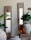 Rene Houtman Spiegel Wand Woods Teakhout - H122 & H147 Cm - Keuzemenu