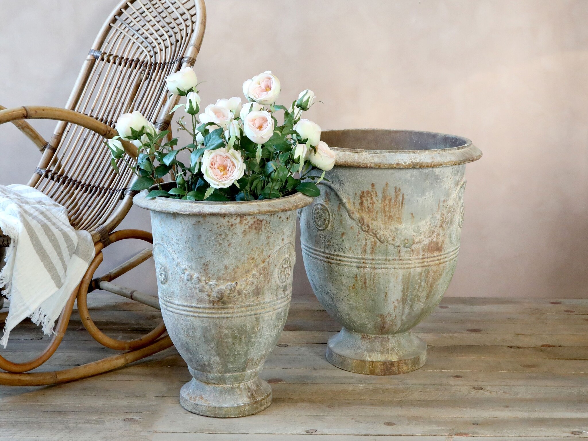 Rene Houtman Plantenbakken Frans Ijzer - Set Van 2 Stuks
