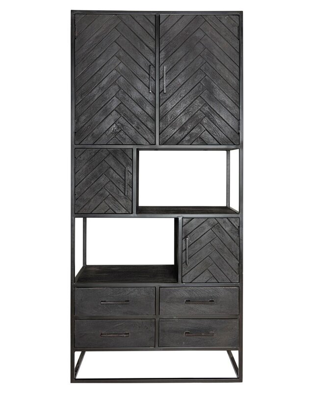 Starfurn Vakkenkast New York | Mangohout | 200x90x45 cm