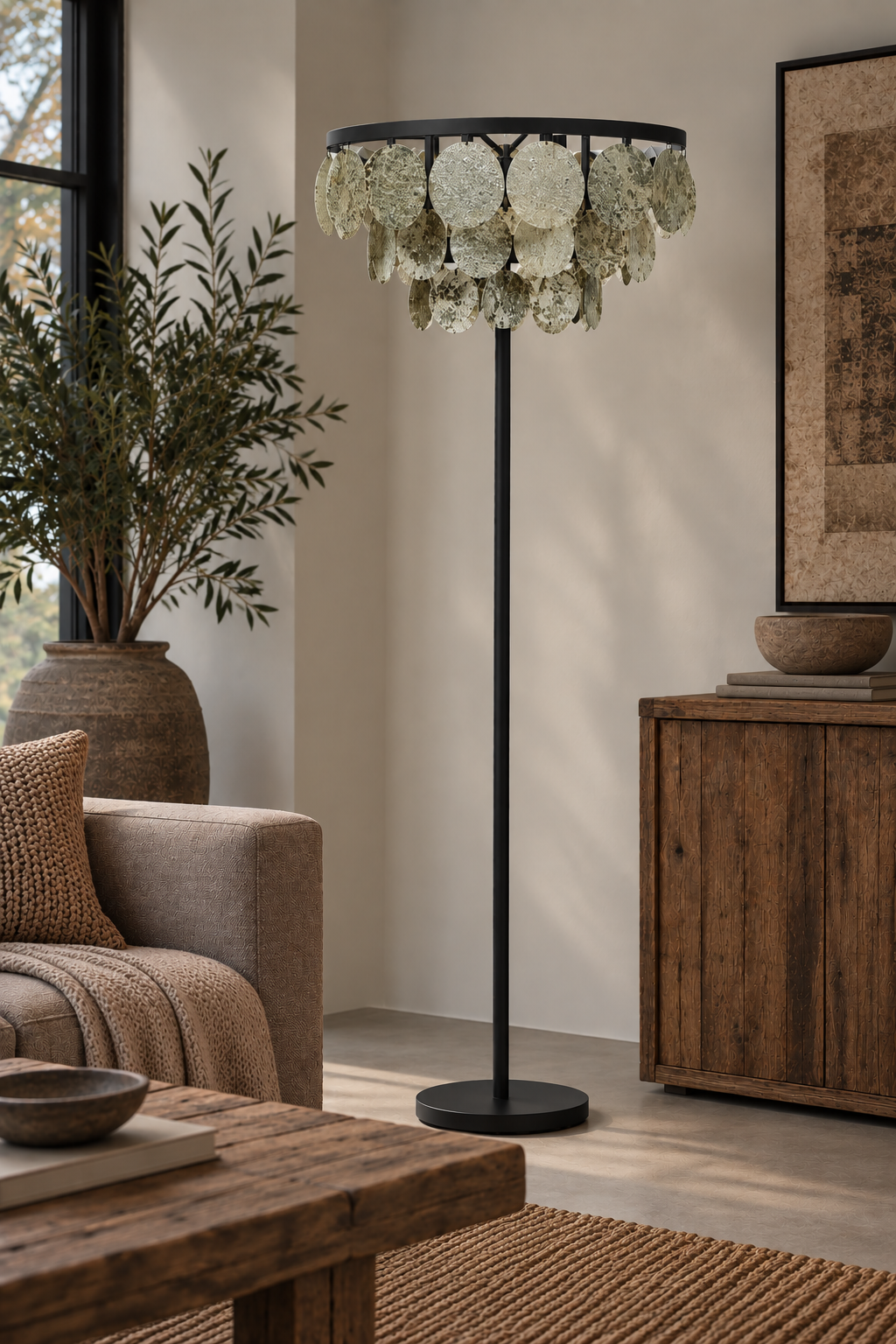 Rene Houtman Vloerlamp Fenno Schijf Ø 50 x 150.00 cm