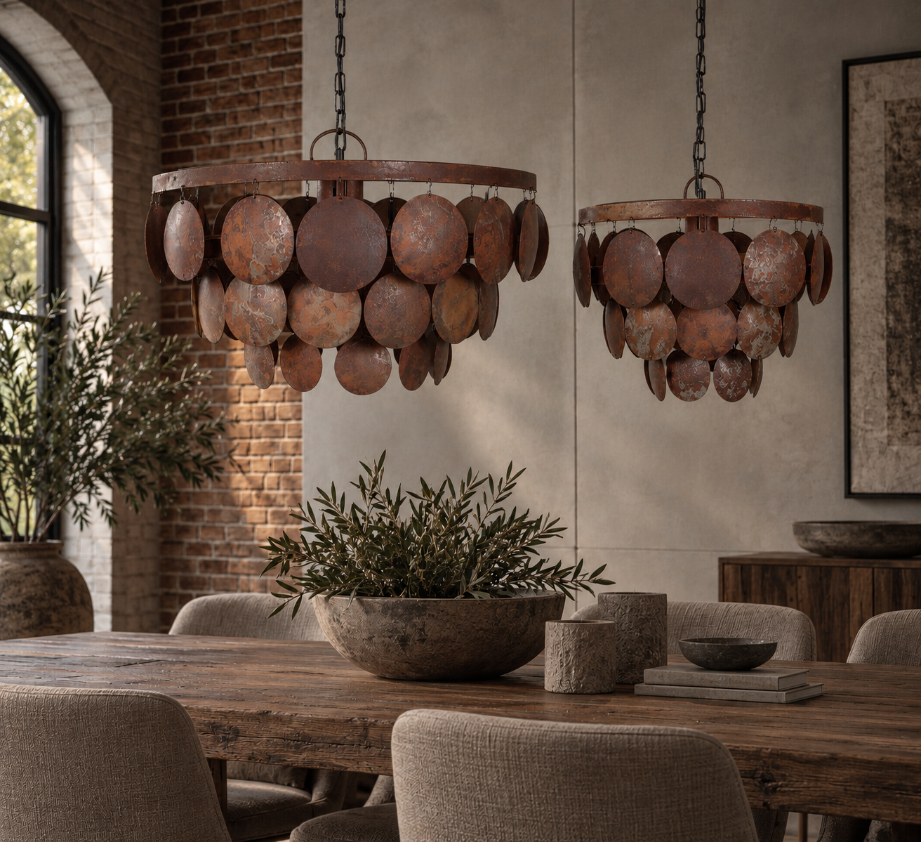 Rene Houtman Hanglamp Bruno Roest Schijf - 2 Maten