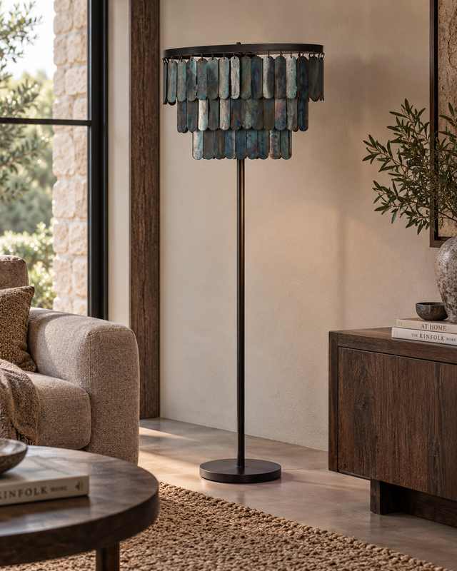 Rene Houtman  Vloerlamp Axel Lamel 60 x 60 x 150 cm