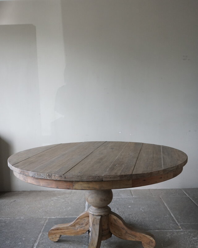 Rene Houtman Eetkamertafel Rond Hout Bruin Ø140 x H78