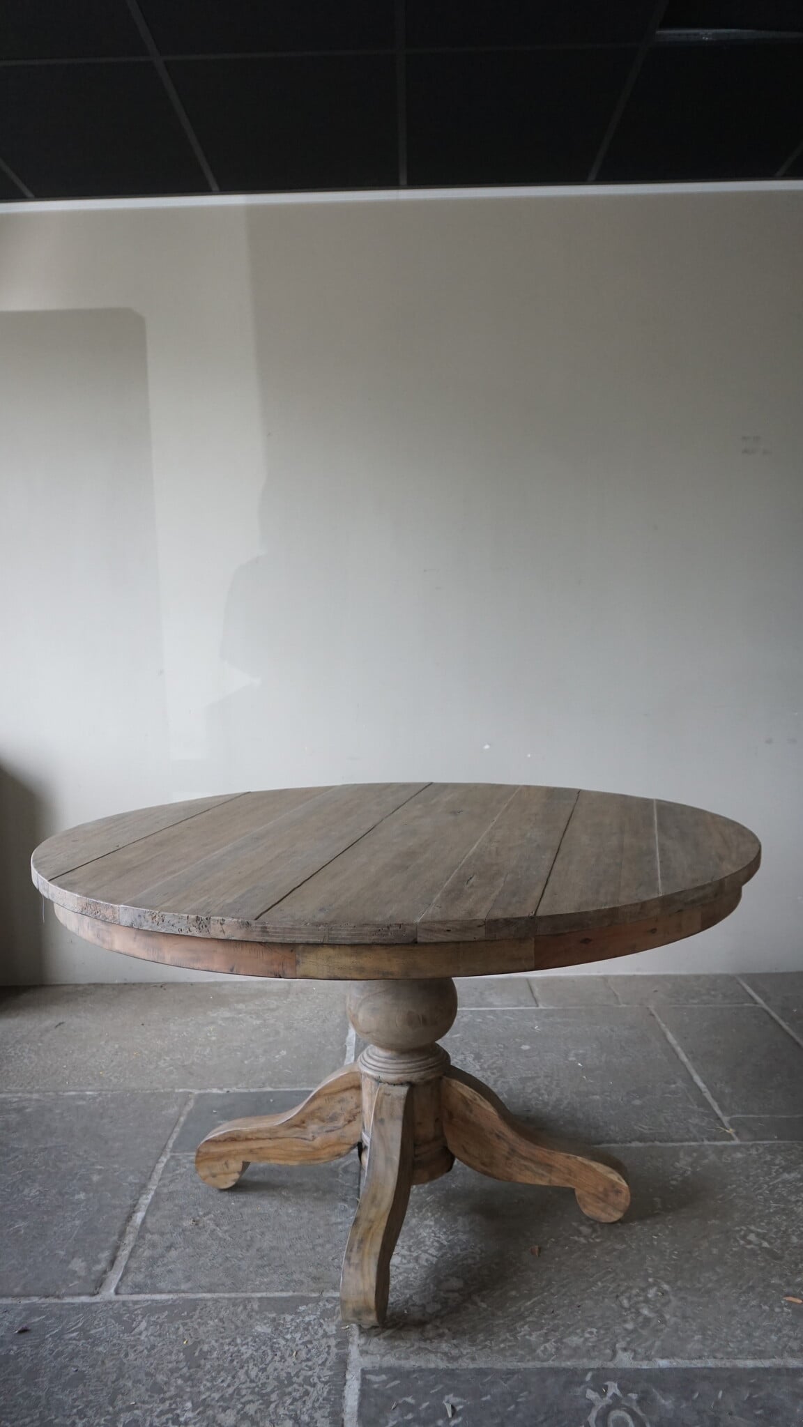 Rene Houtman Eetkamertafel Rond Hout Bruin Ø140 x H78