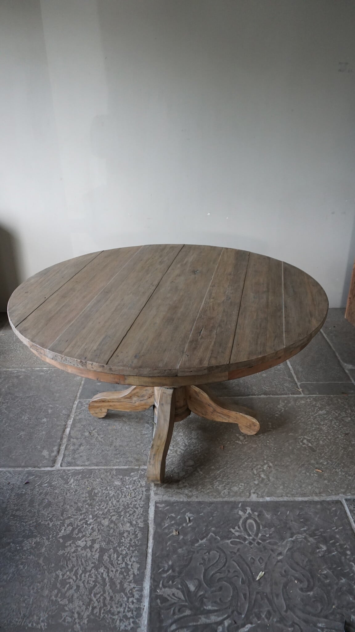 Rene Houtman Eetkamertafel Rond Hout Bruin Ø140 x H78