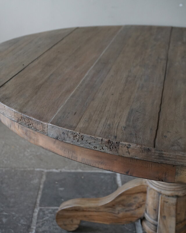Rene Houtman Eetkamertafel Rond Hout Bruin Ø140 x H78