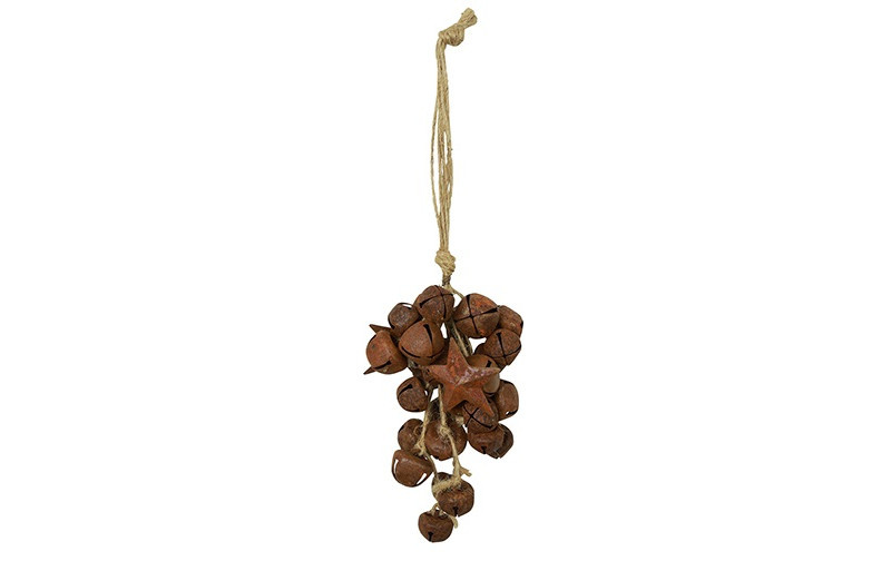 Rene Houtman Kersthanger Jort Belletjes | Roest | H42xB3xD3 cm