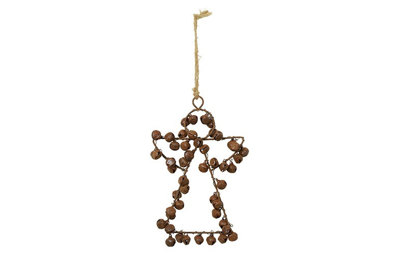 Rene Houtman Kersthanger Engel | Roest | H12 x B10 x D1,5 cm