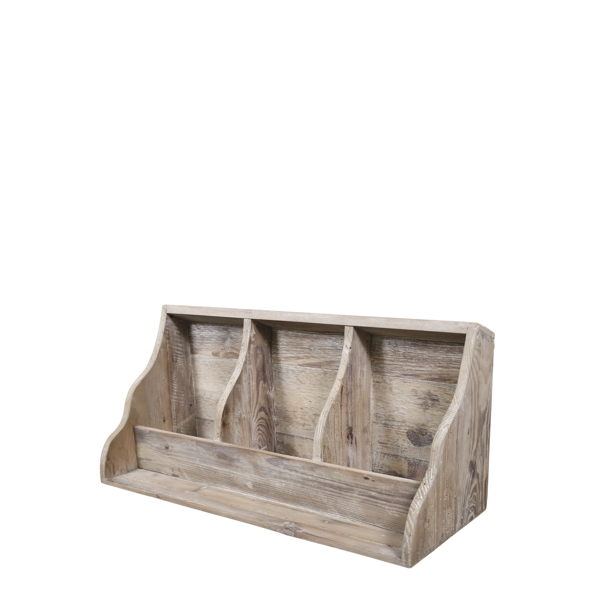 Rene Houtman Wandrek met 3 Vakken Naturel – L76 × B30 × H37 cm