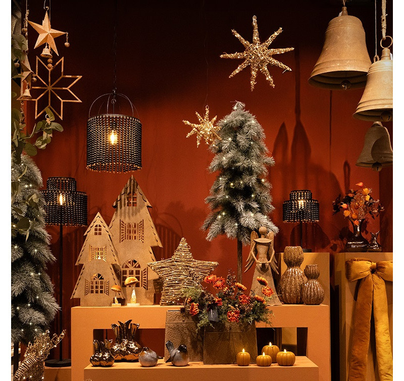 Rene Houtman LED Kerstboom Op Stam XXL | Groen/Sneeuw | 210 cm