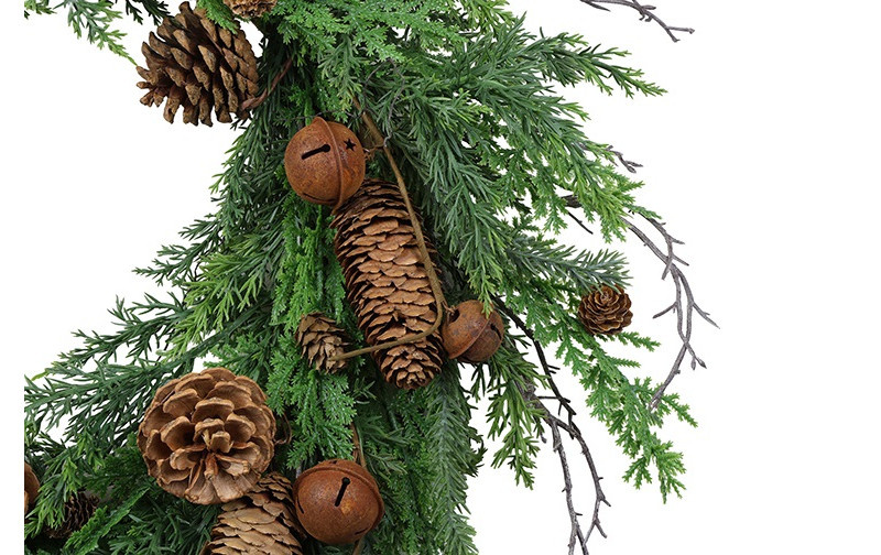 Rene Houtman Krans Dennenappel Juniperus Bell | Groen | D60 cm