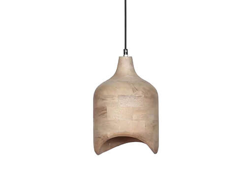 Rene Houtman Hanglamp Hout Naturel – Ø19 × H30 cm