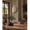 Asymmetrische Houten Hanglamp Naturel – Ø19 × H30 cm
