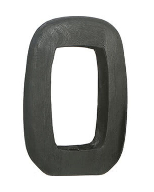 Rene Houtman Tafellamp Mace Zwart Hout – H50 cm