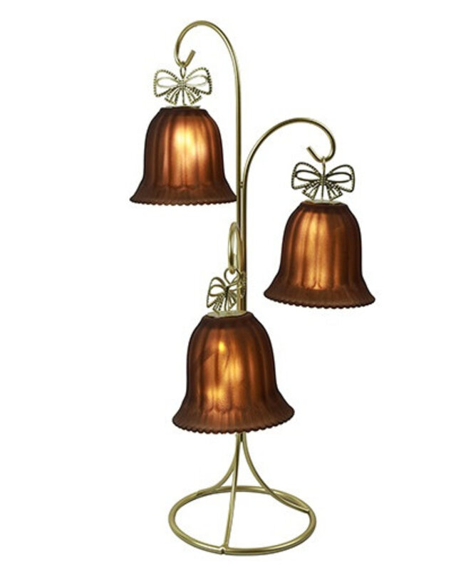 Rene Houtman LED Standaard Met Kerstbellen | Bruin | H41,5 cm