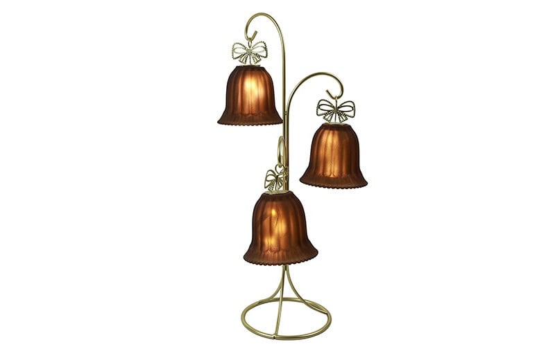 Rene Houtman LED Standaard Met Kerstbellen | Bruin | H41,5 cm