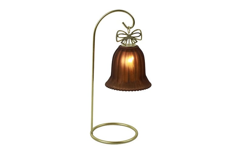 Rene Houtman LED Standaard Met Kerstbel | Bruin | H26,5 cm