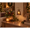 LED Standaard Met Kerstbel | Bruin | H26,5 cm