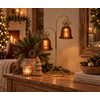 LED Standaard Met Kerstbellen | Bruin | H34,5 cm