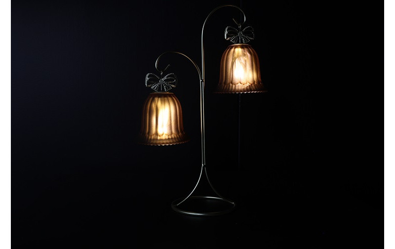 Rene Houtman LED Standaard Met Kerstbellen | Bruin | H34,5 cm