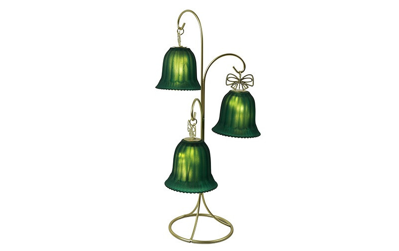 Rene Houtman LED Standaard Met Kerstbellen | Groen | H41,5 cm