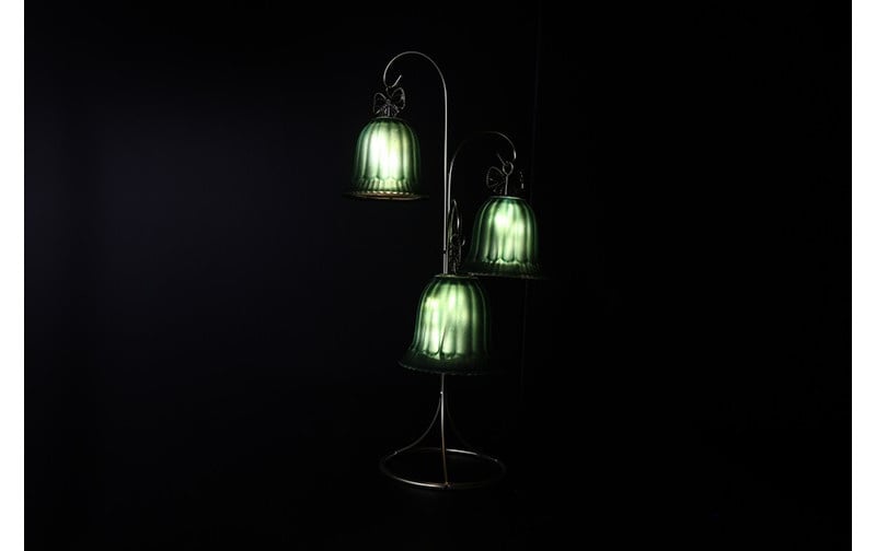 Rene Houtman LED Standaard Met Kerstbellen | Groen | H41,5 cm