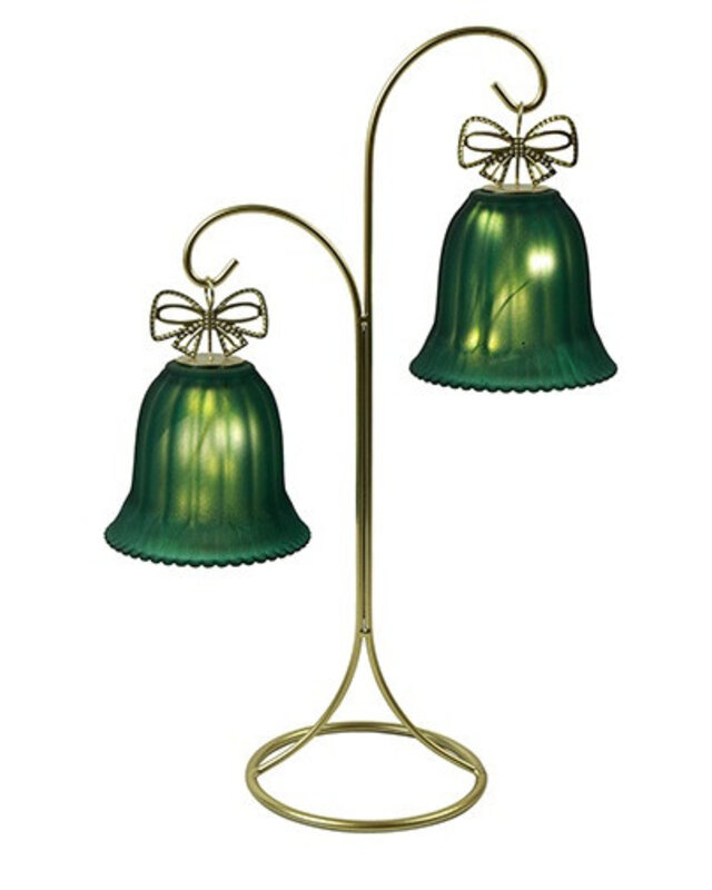 Rene Houtman LED Standaard Met Kerstbellen | Groen | H34,5 cm