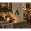 LED Standaard Met Kerstbel | Groen | H26,5 cm