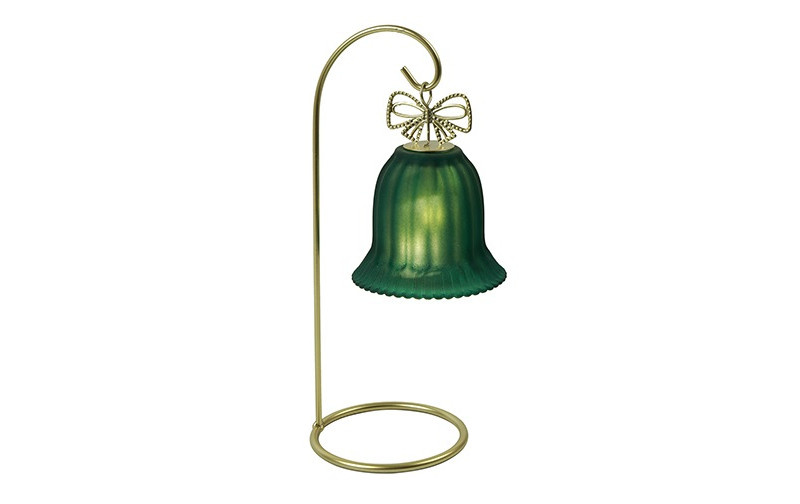 Rene Houtman LED Standaard Met Kerstbel | Groen | H26,5 cm