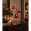 LED Standaard Met Kerstbellen | Rood | H41,5 cm