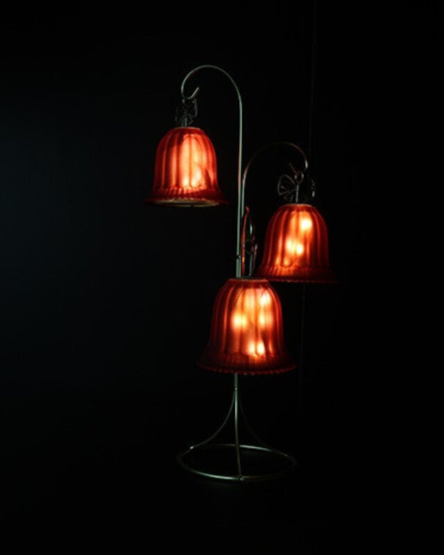 Rene Houtman LED Standaard Met Kerstbellen | Rood | H41,5 cm