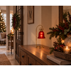 LED Standaard Met Kerstbel | Rood | H26,5 cm