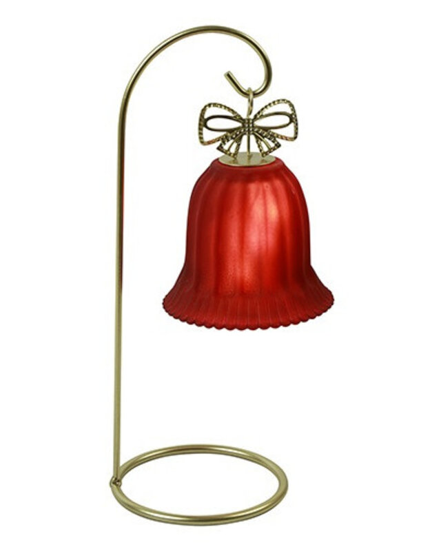 Rene Houtman LED Standaard Met Kerstbel | Rood | H26,5 cm