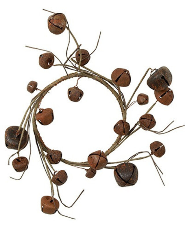 Rene Houtman Krans Jort Met Belletjes | Roest | Klein | D20 cm